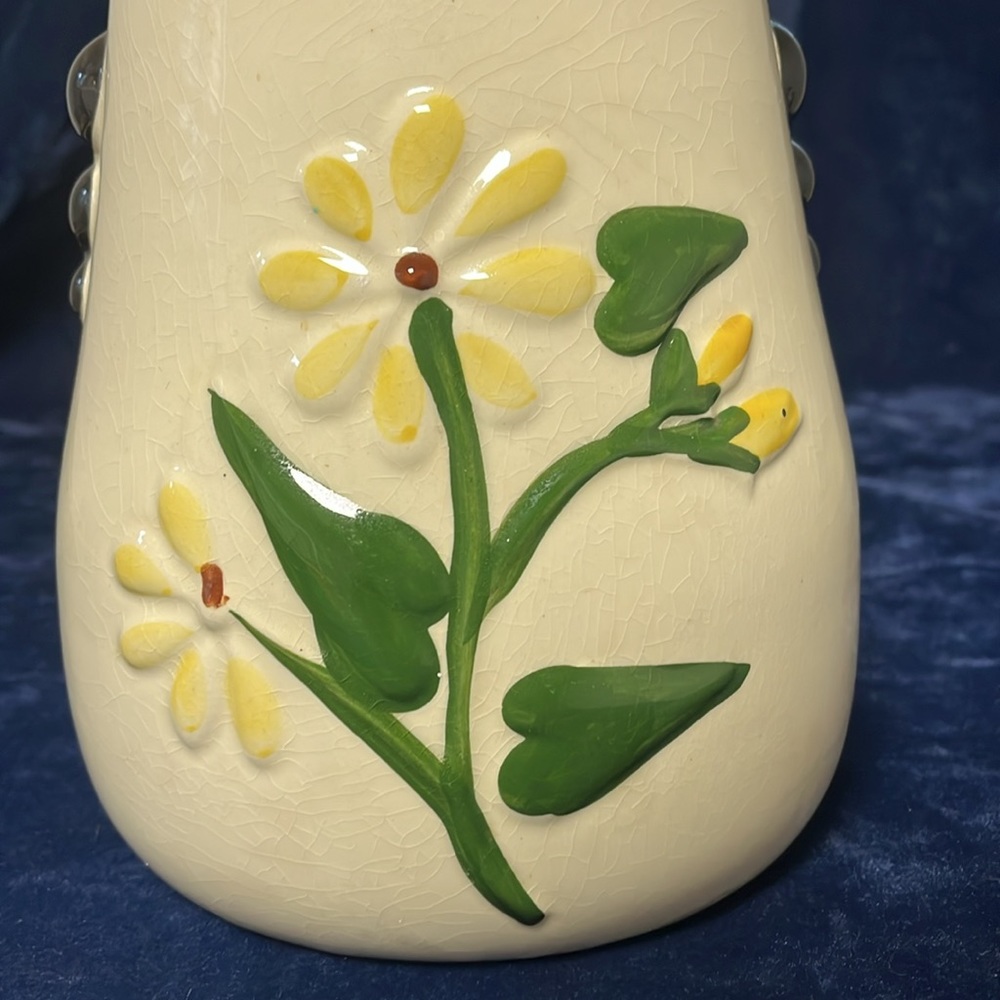 VTG Flower Cookie Jar with Lid - Picture 4 of 10